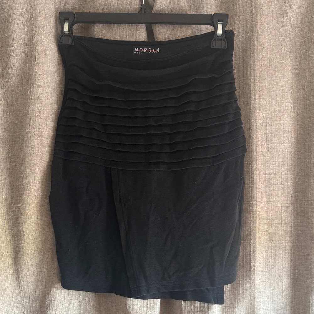 Morgan de Toi Black Pencil Mini Skirt Y2K S